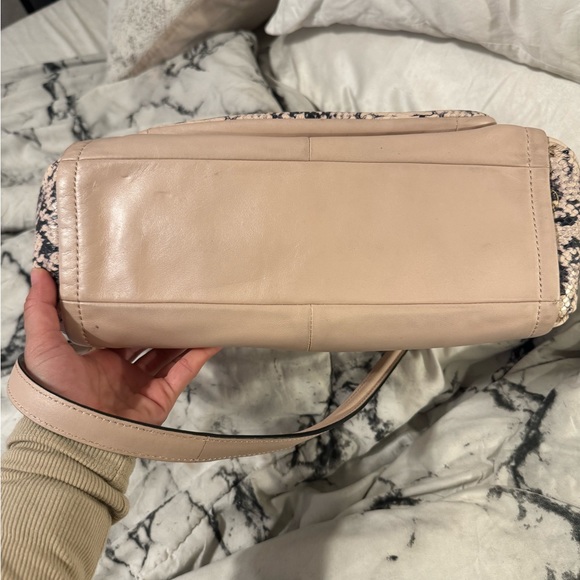 COACH light pink and snakeskin shoulder bag - Picture 9 of 12